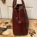 Michael Kors MK LEATHER BURGANDY TOTE SHOULDERBAG Photo 9