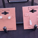 Element Fine Silver Plated gorgeous Earring Sets. 2 pair of gorgeous earring set Photo 0