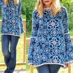 Boho Floral Tunic‎ Blue Photo 5