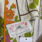 VTG 60’s Mode O’Day Orange Belted Waist Floral Dress USA Cottagecore Boho Photo 8