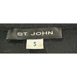 St. John St. John Wool Blend Knit Sleeveless V-Neck Black Shell Tank Top Vest Small Photo 2