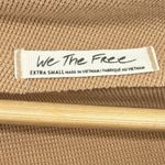 Free People Fuji Off Shoulder Waffle Knit Top We the Free Thumb Hole Cuffs XS Photo 7