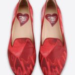 Valentino women’s L'amour brocade red heart smoking slipper flats IT US 6.5 Photo 0