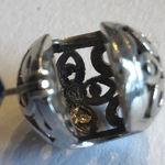 Sterling Silver Thailand SU 925 Vintage Cutout Classic Boho Hoop Earrings Photo 6