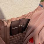 Reformation  Elyse Ilene Light Pink Floral Mini Dress Photo 9