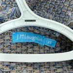 J. McLaughlin  Nan Cardigan Sweater XS NWT $288 Cotton Long Line Button Blue Tan Photo 2