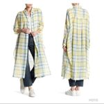 Free People By My Side Long Button Up Tunic Top Blouse Shirt Duster Womens M Photo 9