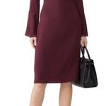 Shoshanna  Burgundy Keyhole Dress Photo 0