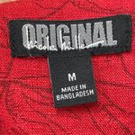 Nicole Miller Dress Linen Blend Short Sleeve Tropical Floral V-Neck Women Medium Photo 6