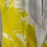 Anthropologie Du Paradis Yellow White Halter cotton linen top size large new Photo 7