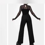 Disturbia Cleome Spiderweb Embroidered GothicTrousers Size 10 NWT Black Photo 3