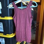 Y2K Mossimo Wine Burgundy Women's Textured Tank Top Size Medium Purple Photo 4