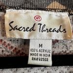 Sacred Threads Sacred thread 3/4 sleeve v neck patchwork dress size medium Photo 4