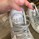 P448 Sally High Top Sneakers Cream With Snakeprint Size 38 Photo 8