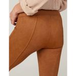 Spanx NWT  Faux Suede Leggings‎ SMALL PETITE in Rich Caramel SP PS Photo 2