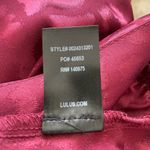 NWT Lulu’s Cheetah Print Burgundy Long Sleeve Bodysuit Size XS Red Photo 10