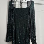 Lucy in the Sky  Mini Dress Sequin Green Photo 0