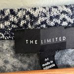 The Limited  Black White Marbled Crew Neck Sweater Medium Photo 3