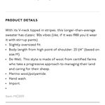 Madewell  Tipped Forrest Wool Blend V-Neck Sweater XS Photo 1