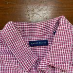 Karen Scott  Pink and White Checkered Shirt Photo 1