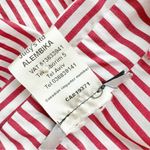 ALEMBIKA Bethany Striped Shirt Red White Sz M Size M Photo 9