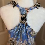 Shoreline halter neck multi print long maxi resortwear dress. Size S/M. Photo 2