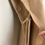 Pilcro Anthropologie  side tie hooded poncho vest in camel colored tan. Size XS Photo 5