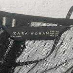 ZARA  Black Embroidered Lace Top XS Photo 12