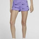 Nike air slim fit all over print athletic shorts Purple black medium high rise Photo 0