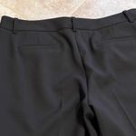 BCBGMAXAZRIA  straight leg mid rise ankle trousers dress pants black stre… Photo 3