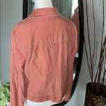 Loft Ann Taylor .Women's Pink Denim Jacket Photo 6