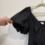 A New Day NWT  Black Puff Sleeve Mini Dress Sz Small Photo 1