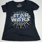 Star Wars Disney Store  T Shirt Womens Size L Short Sleeve Scoop Glitter Graphic Photo 0