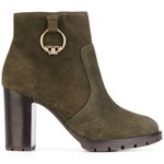 Tory Burch NEW Sophie lug sole bootie Dark Green Boots Shoes Womens Size 10.5 Photo 0