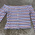 Polly & Esther Colorful Striped Shirt Photo 0