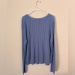 Sag Harbor Light Blue Cable Knit Sweater Women’s XL Photo 3