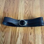 Y2K Wide Brown Leather Belt Silver Gem Buckle Western Glam Statement M/L‎ 39" Photo 10