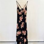 Reformation  dasha pink floral high low midi dress Photo 2