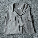 Mustard Seed  beige button up shacket  Photo 0