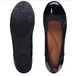 Clarks  Artisan Rena Black Leather Women's Ballerina Flat US 8 M Comfort Classic Photo 6