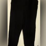 Orvis womens straight leg pants black large waffle texture Photo 0
