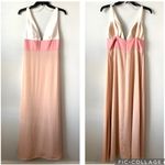 Jill Stuart  Two Tone Colorblock Gown Cream Pink 6‎ Photo 2