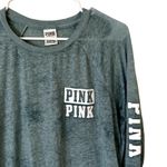 PINK - Victoria's Secret  green long sleeved crewneck top comfortable warm Photo 1