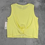 Nanette Lepore  Tank‎ Top Yellow Sleeveless Twist Back Casual Athleisure Medium Photo 2