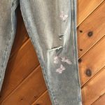 Arizona Jeans Arizona Jean co. Purple butterflies distressed highest rise curvy Mom Jean NWT Photo 2
