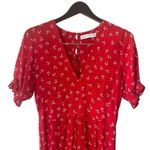 Faithfull the Brand  Jumpsuit Womens Floral Red White Great Condition Medium Photo 1