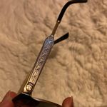 Gucci  Women's Black and Gold Sunglasses Authentic Photo 7