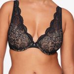 Third Love Black 24/7 Lace Contour Uplift Plunge Bra Photo 0