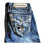 Rock Revival Blue JEAN 25 Fana Mid Rise Straight Stretch Womens Demin Size 2 Photo 2