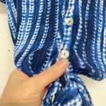 Show Me Your Mumu  Blue Tie Dye Flutter Sleeve Button Down Blouse Womens S Casual Photo 3